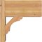 Ekena Millwork Olympic Block Smooth Outlooker, Western Red Cedar, 7 1/2"W x 14"D x 14"H OUT08X14X14OLY05SWR - alternate 4